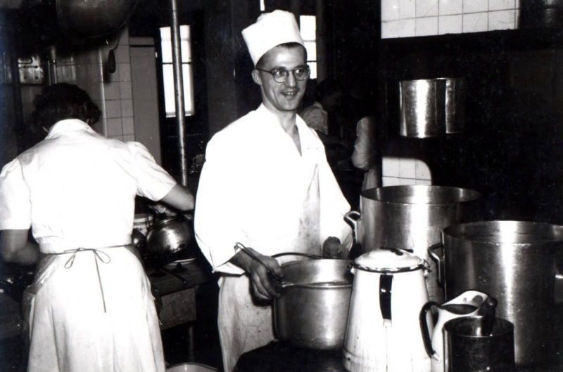 Refugee camp cook.