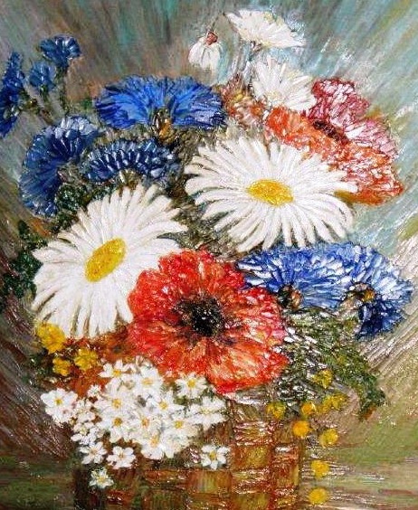 Idnurm painting flowers