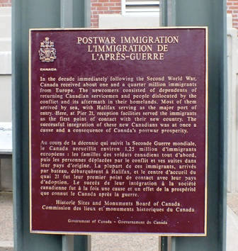 Plaque Pier 21