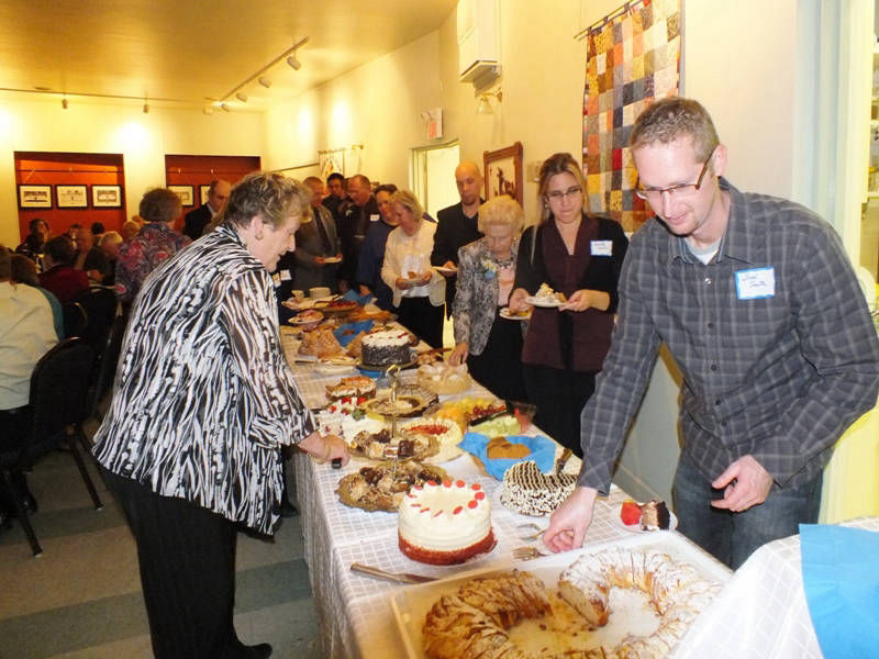 dessert table